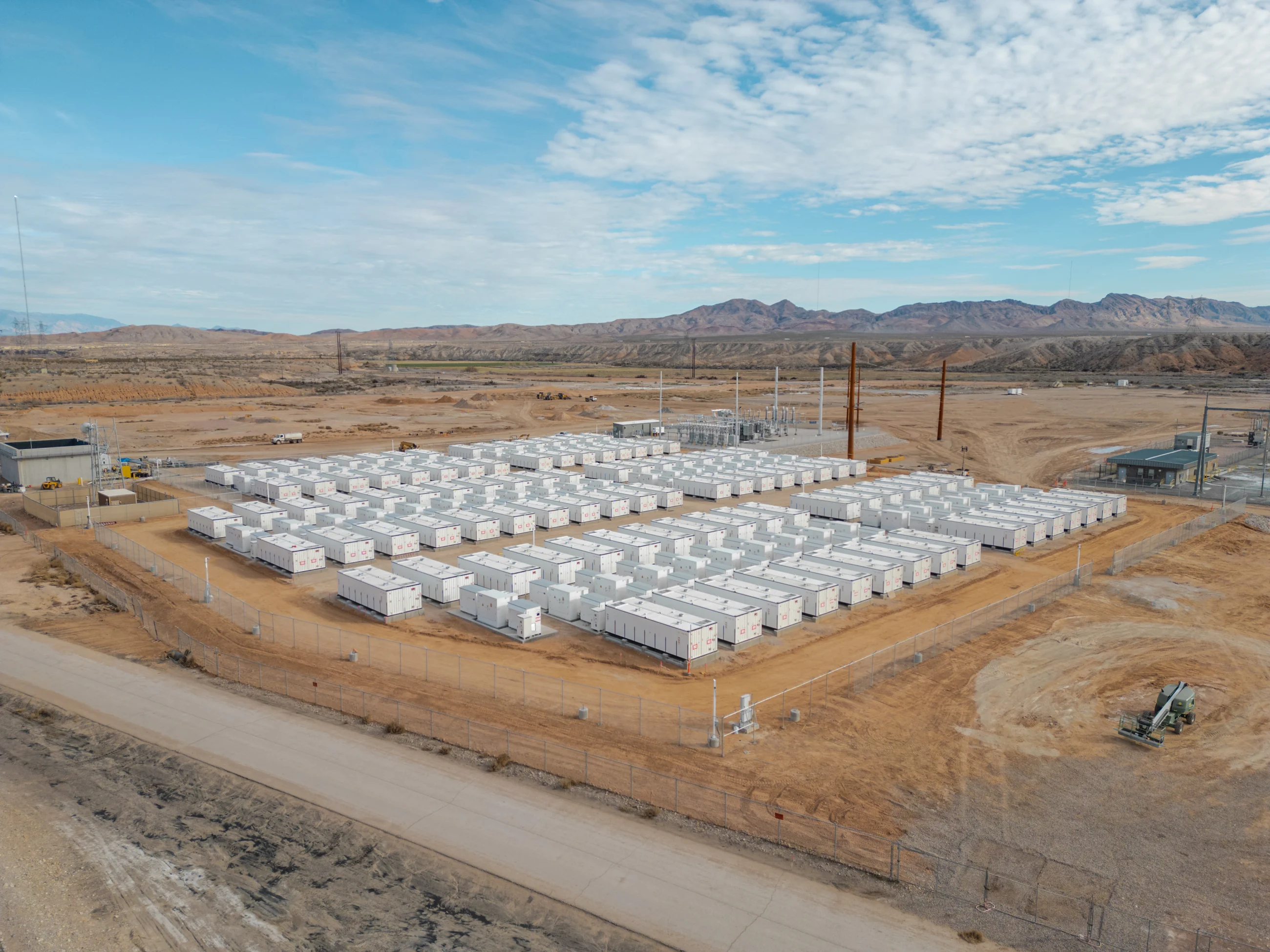 Containerized battery systems at the Reid Gardner energy storage site